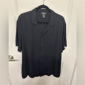 F21 Black button up Shirt